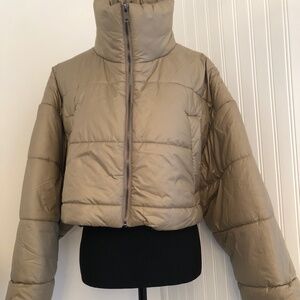 Debase Oversized Cropped  Avant Guarde Thick Puffer